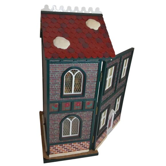 Vintage Holiday Classics Collection Light Up Holiday Wind Up Musical House READ - Picture 9 of 10